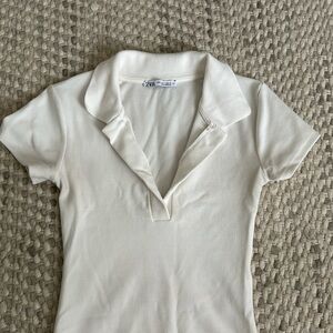 Zara white bodysuit